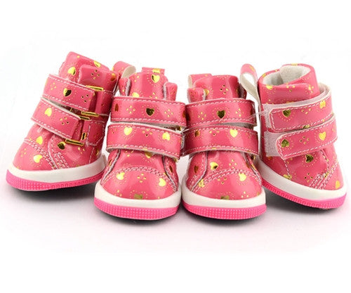 Hearts Pink Boots - Pupaholic.com
