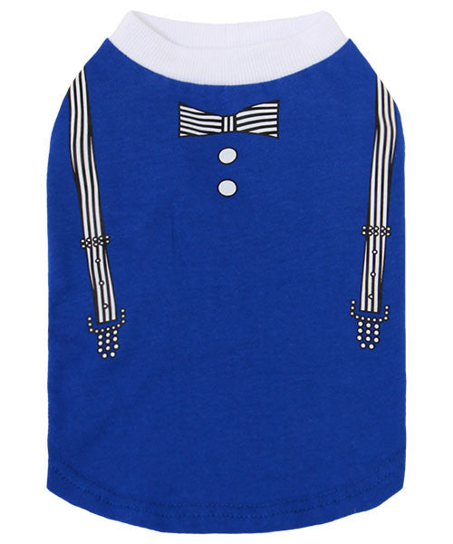 Suspenders Shirt Blue - Pupaholic.com