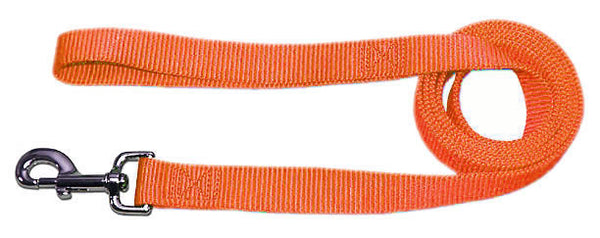 4' x 3/4" Nylon Lead - Neon Orange