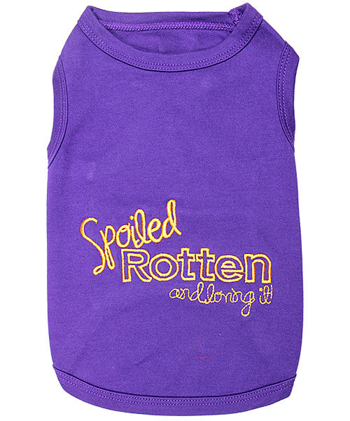 Purple Dog Shirt - Spoiled Rotten - Pupaholic.com