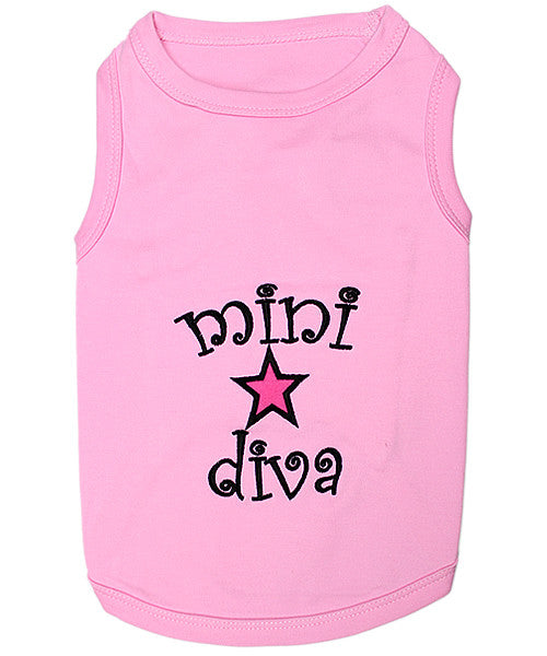 Pink Dog Shirt - Mini Diva