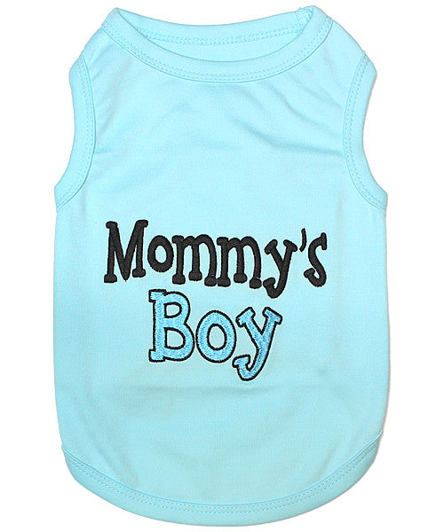 Blue Dog Shirt - Mommy's Boy