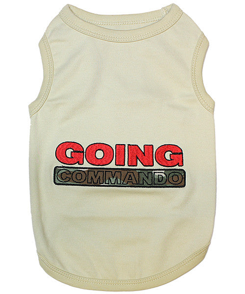 Beige Dog Shirt - Commando - Pupaholic.com