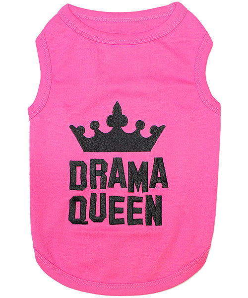 Pink Dog Shirt - Drama Queen - Pupaholic.com