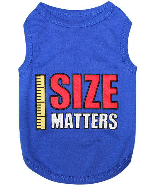 Blue Dog Shirt - Size Matters - Pupaholic.com