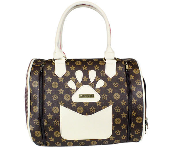 Brown Pet Carrier Handbag - Versailles - Pupaholic.com