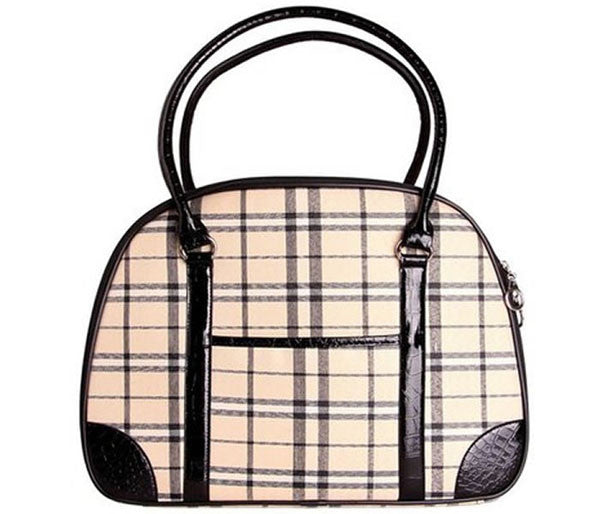 Designer Checkered Dog bag