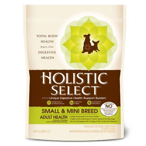 Holistic Select Natural Dry Small Breed Dog Food, Anchovy, Sardine