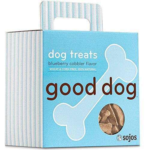 Sojos Natural Crunchy Dog Treats Good Dog -Blueberry Cobbler Flavor