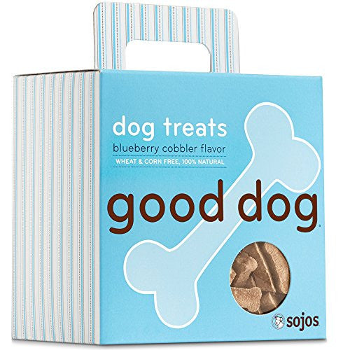 Sojos Natural Crunchy Dog Treats Good Dog -Blueberry Cobbler Flavor - Pupaholic.com