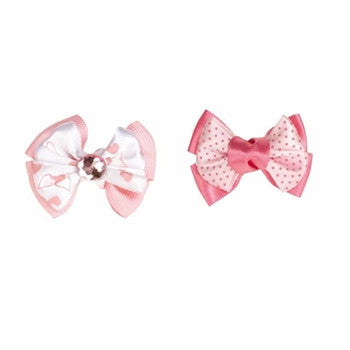 Aria Molly Bow Pink - Pair - Pupaholic.com