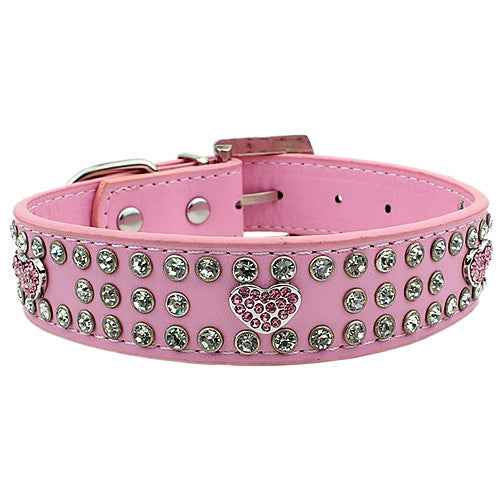 Diamantes Hearts Collar - Pupaholic.com