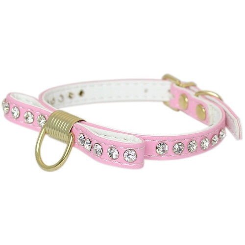 Bowtie Rhinestones Pink - Pupaholic.com