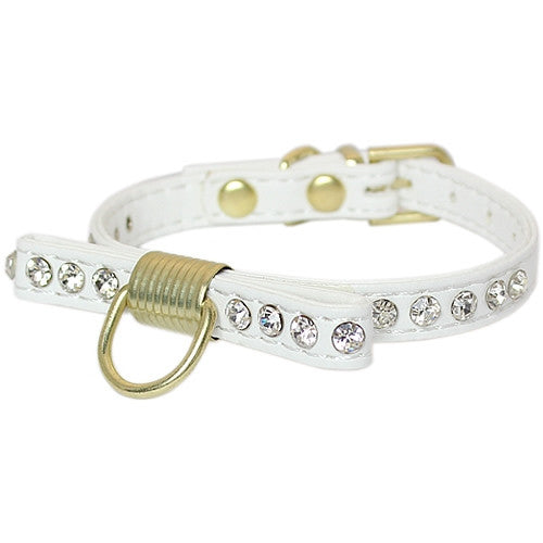 Bowtie Rhinestones White - Pupaholic.com