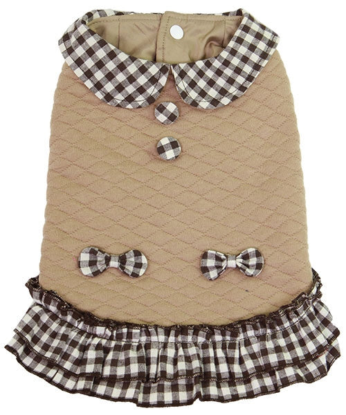 Plaid Dress Khaki - Pupaholic.com