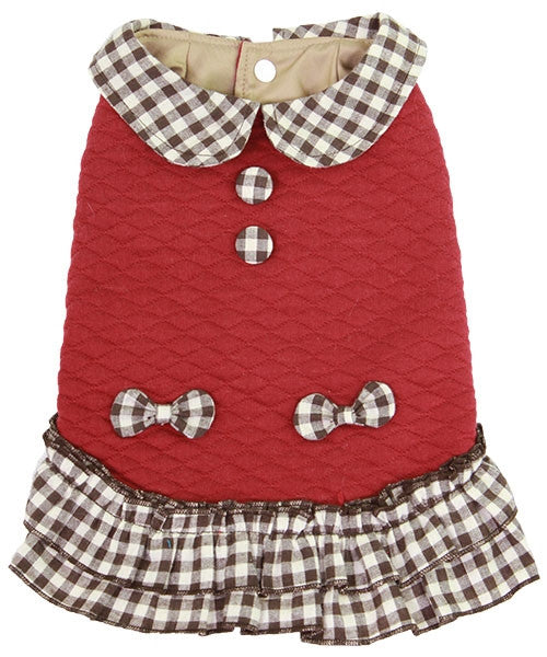 Plaid Dress Red - Pupaholic.com
