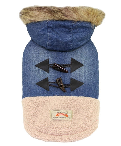 Denim Fur Coat - Pupaholic.com
