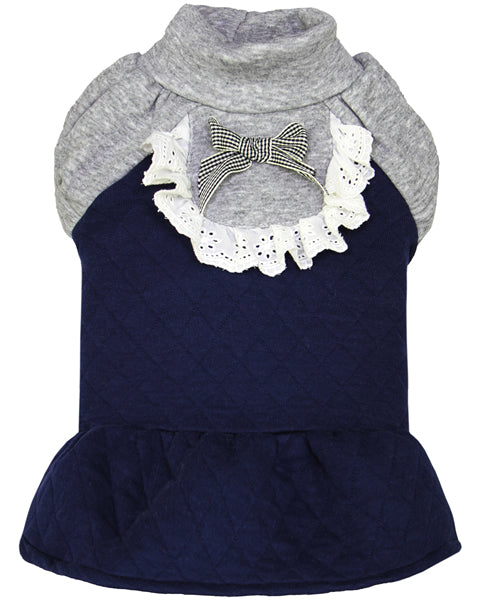 Quilted Winter Dress Blue - Pupaholic.com