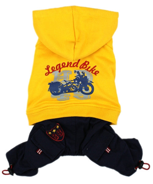 Legend Bike Jumpsuit Yellow - Pupaholic.com