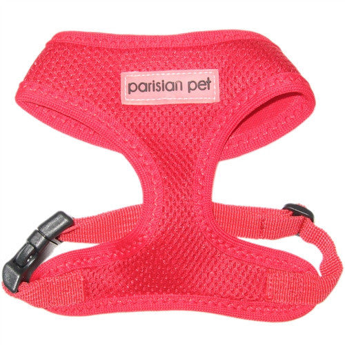 Dog Harness - Adjustable Mesh - Red