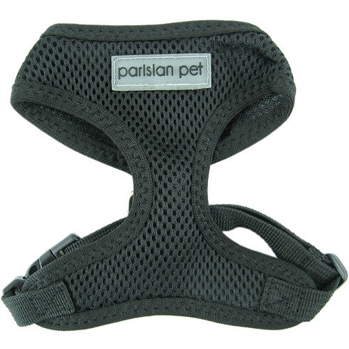 Dog Harness - Adjustable Mesh - Black - Pupaholic.com