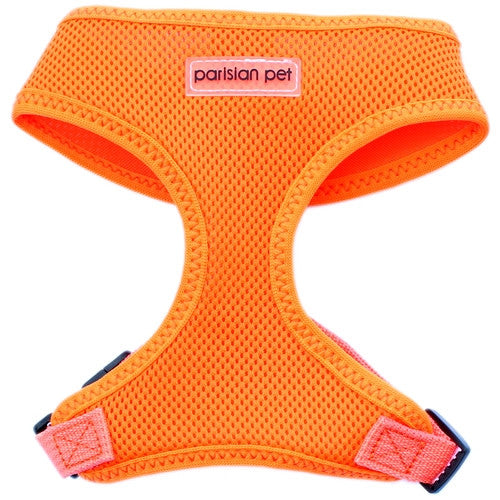Dog Harness - Adjustable Mesh - Neon Orange - Pupaholic.com