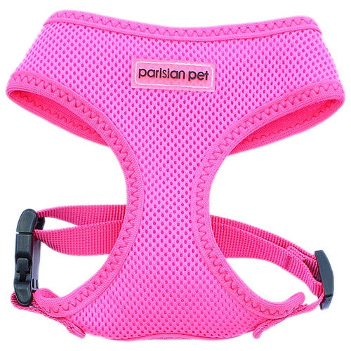 Dog Harness - Adjustable Mesh - Neon Pink - Pupaholic.com