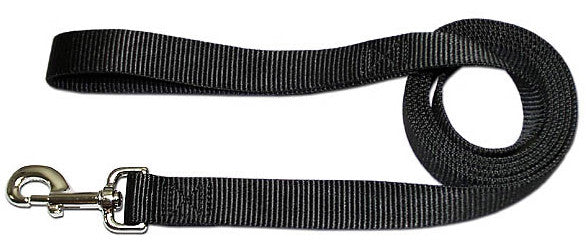 4' x 3/4" Nylon Lead - Black - Pupaholic.com