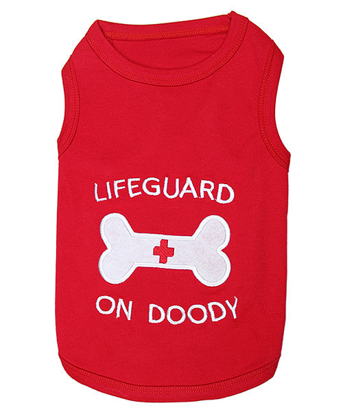 Red Dog Shirt - Lifeguard - Pupaholic.com
