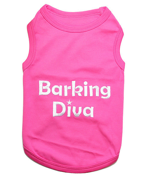 Pink Dog Shirt - Barking Diva - Pupaholic.com