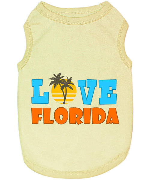 Yellow Dog Shirt - Love Florida - Pupaholic.com