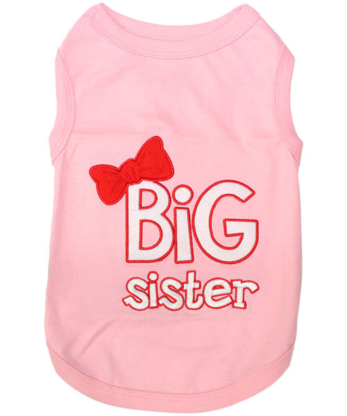 Pink Dog Shirt - Big Sister