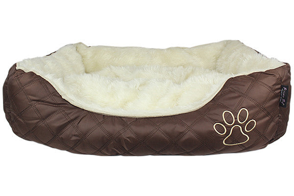 Oxford Quilted Bed - Brown