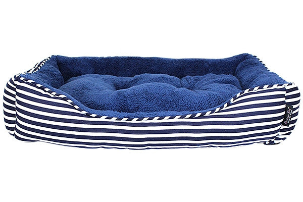 Ahoy Striped Bed - Blue