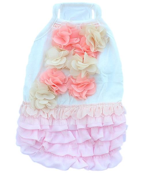 Pink Ruffles Dress - Pupaholic.com